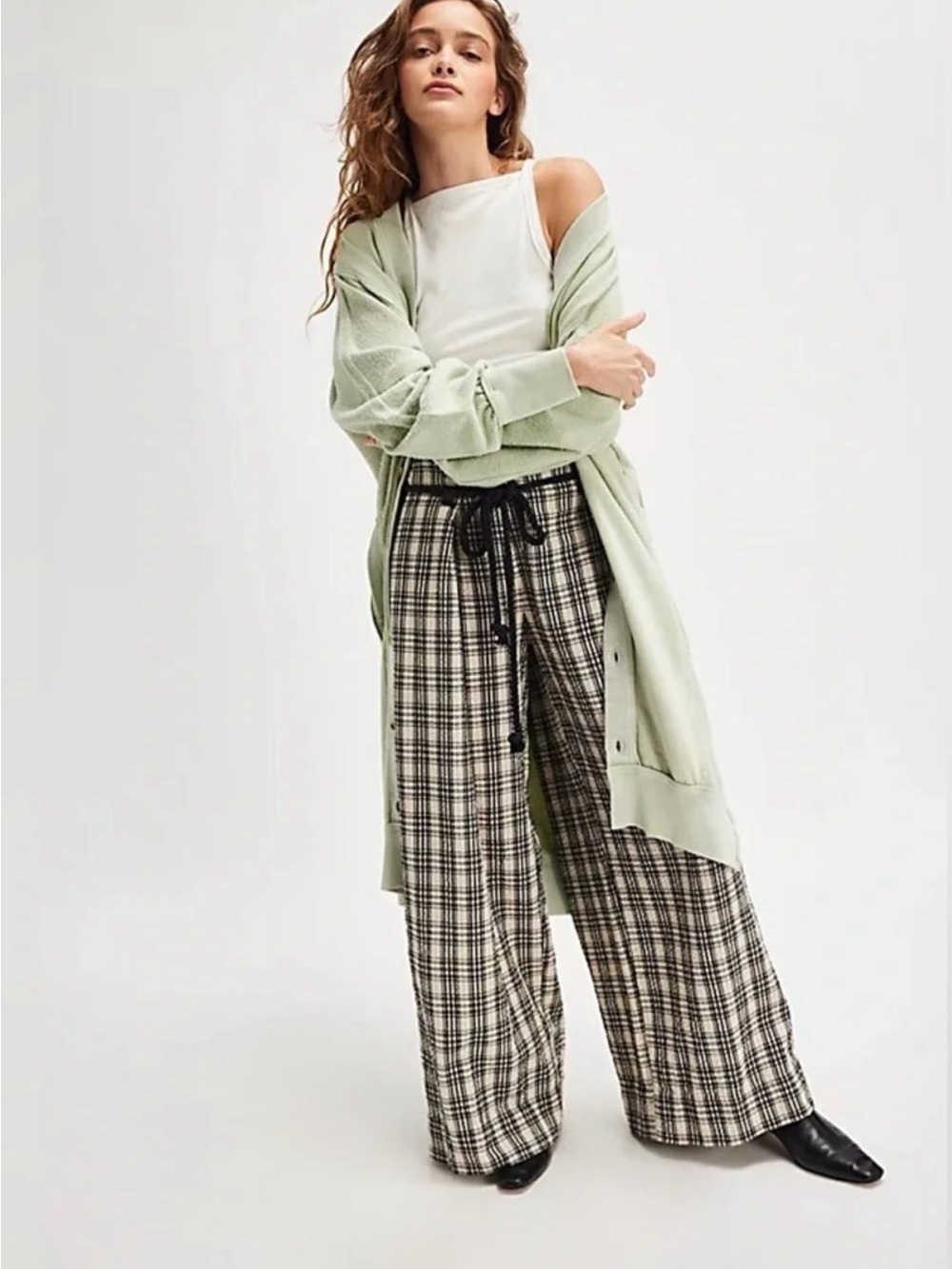 NWT Free People Dreamy Blue Cardi in Meadow Haze